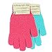 2 pairs of Hydro Exfoliating Gloves with BONUS shower hook - bath gloves, scrub gloves for men and women in two colors