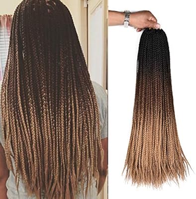 Alirobam Hair 24inch 22strands 6packs Senegalese Twist Box Braids