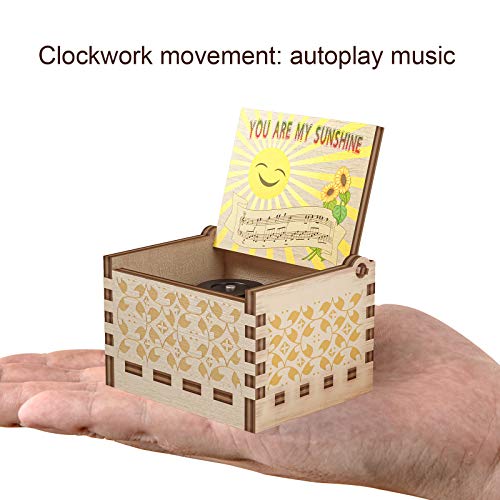 You are My Sunshine Music Box - Anniversary Christmas Valentine Birthday Gift for Wife Girlfriend Husband Boyfriend Daughter Son Musical Box Present