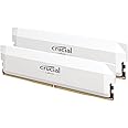 Crucial Pro DDR5 RAM 32GB Kit (2x16GB) CL36 6000MHz, Overclocking Desktop Gaming Memory, Intel XMP 3.0 & AMD Expo Compatible – White CP2K16G60C36U5W