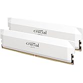 Crucial Pro DDR5 RAM 64GB Kit (2x32GB) 6000MHz CL40, Overclocking Desktop Gaming Memory, Intel XMP 3.0 & AMD Expo Compatible