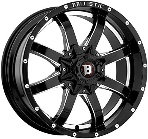 Ballistic 955 Anvil 18x9 6x114.3/6x139.7 +12mm Black/Milled Wheel Rim