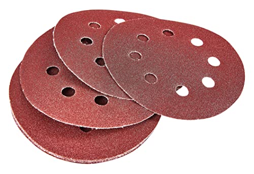 Amtech V4070 P120 Lot de 10 feuilles abrasives circulaire, 240 V, clair