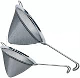KitchenCraft Fine-Mesh Stainless Steel Conical Sieve 18 cm 7" Silver view 2