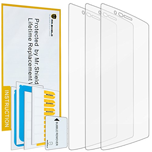 Mr Shield For LG G4 Premium Clear Screen Protector [3-PACK] with Lifetime Replacement Warranty