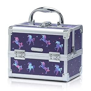 Amazon.com: Joligrace - Estuche de maquillaje para niñas, organizador de  joyas, accesorios para el pelo, con bandejas y espejo, regalo para niños,  unicornio, : Belleza y Cuidado Personal