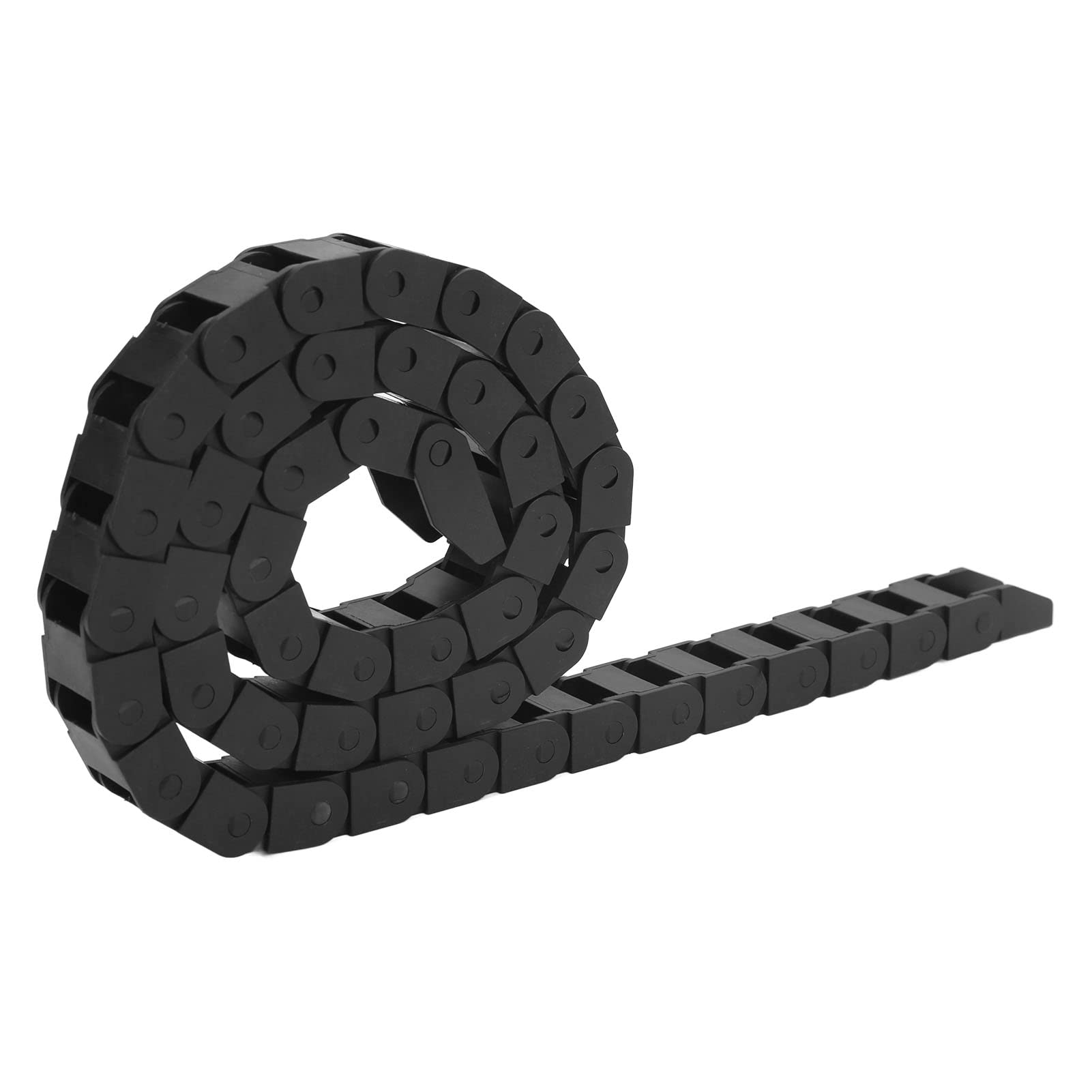 1 piece 10 x 15 mm cable drag chain, drag chain cable PA66 CNC nylon cable drag chain 1M energy chain wire carrier for 3D printer