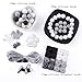 Silicone Beads Babies Organic Teething Toys BPA Free Silicone Beads for Baby Bulk DIY Teething Jewelry Kit Sensory Kids Jewelry Necklace Chewable Beads Baby Shower Gifts