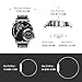 Men's Unique Analog Watch, Aposon Fashion Dress Quartz Wrist Watch with Dual Dial Cool Design Leather Band Dual Time Watches - Black