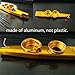 Exquisite Aluminum Alloy Kazoo with A Beautiful Gift Box (A Good Companion for a Guitar, Ukulele) (Gold)