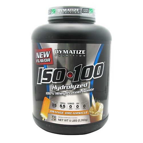 Dymatize ISO-100 Hydrolyzed 100% Whey Protein Isolate - Orange Dreamsicle - 5...