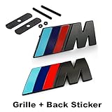 2pcs Sets AM35 M Front Grille Blue & Black + Back Sticker Car Styling Accessories Emblem Badge For BMW X1 X3 X5 X6 E46 E39 E36 E60 E34 E90 E65 E70 E53 E87