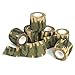 OUTERDO 6 Rolls 14.8x0.16ft Military Camouflage Tape Camo Wrap Outdoor Self-adhesive Protective Camo Form Non-woven Fabric Camo Stretch Bandage for Hunting Gun,Knives,Flashlight,Telescope,Bicycle