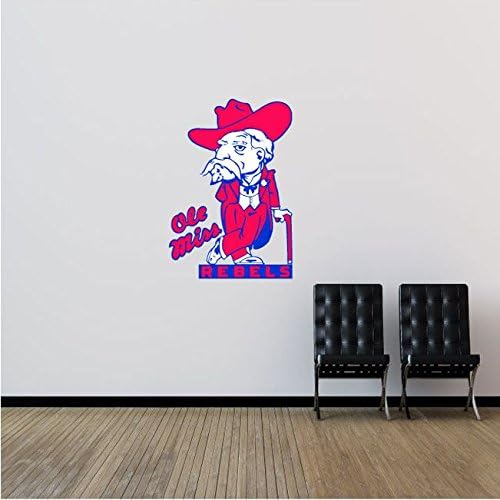 Ole Miss Rebels NCAA USA Logo College Sport Art Wall Decor Sticker 17" x 25"