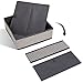 HOMFA Closet Drawer Organizer Foldable Fabric Cloth Storage Cubes Basket for Underwear, Bras, Socks, 6 Pack Stripe
