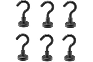 Ant Mag Strong Magnet Hooks 25lbs+ Pulling Force Neodymium Hooks Hangers Heavy Duty Used for Home Kitchen Refrigerator