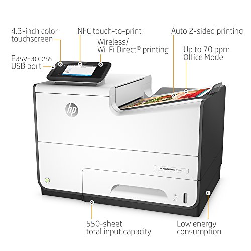 HP PageWide Pro 552dw Color Printer, double sided printer, wireless