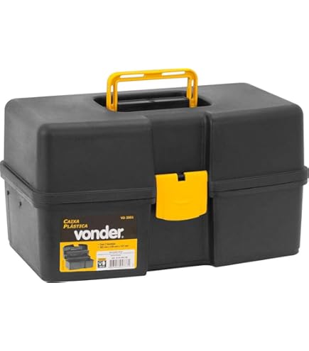 Vonder, Caixa Para Ferramentas, Plástica, Com 3 Bandejas, 37,0 Cm