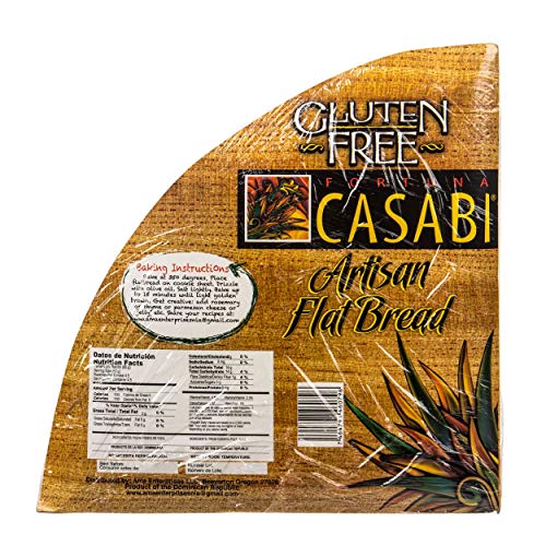 Casabi Casabe Artisan Flatbread (Cassava Bread), Naturally Gluten-Free (GF), Vegan, Paleo, Low Fodmap, AIP Friendly, Made of 100% Yuca Root. 7 oz/pack (2-pack)