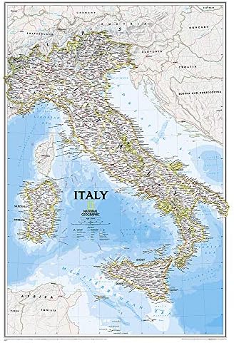 National Geographic MapsItaly Classic, Tubed: Wall Maps Countries & Regions (National Geographic Reference Map)