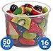 Plastic Food Storage Containers with lids – Foodsavers Deli Cups / Foodsavers for Portion Control & Miscellaneous - Commercial Duty, Watertight & Leakproof (16oz, 50pcs)