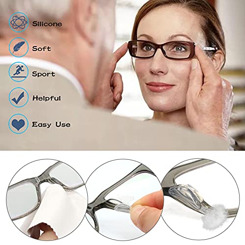 SMARTTOP 2.5mm Eyeglass Nose Pads 10Pairs Anti Slip Air Bag Soft