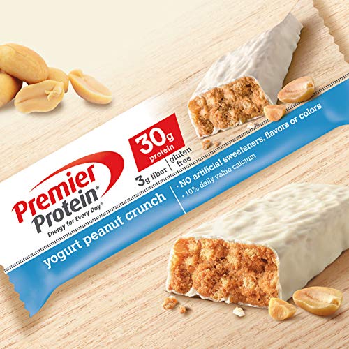 Premier Protein Nutrition Bar, Yogurt Peanut Crunch, 30g Protein (Pack of 6) Pricepulse