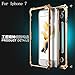 iPhone 7 Bumper Case,iSmarTech CNC Aircraft Aluminum Bumper Case For iPhone 7 With 1PC Tempered Glass Screen Protector,Anti-knock Shockproof Metal Frame Back Cover Case With Perfect Retail Package