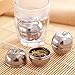 6 Pack Loose Leaf Tea Infuser, Stainless Steel Tea Filters Loose Leaf Tea Infuser Strainers Interval Diffuser with Extended Chain Hook to Brew Loose Leaf Tea, Spices & Seasonings