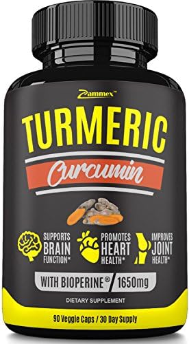Premium Turmeric Curcumin with Bioperine Black Pepper for Best Absorption-Joint Pain Relief, Anti-Inflammatory, Antioxidant Supplement with 95% Standardized Curcuminoids. Non-GMO, Made in US, 90 Caps