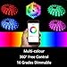 Led strip lights 16.4ft/5m Non-Waterproof LED Lights Kit 5050 RGB Rope Lights With Bluetooth Smartphone APP Controller & 12V 3A Power Supply for ios and Android System