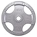 Body Solid OST255 Grey Hand Grip Olympic Plates (255-Pounds)