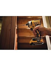 DEWALT DCF887D2 20V MAX XR Li ion 2.0 Ah kit de destornillador de impacto sin cepillo, 0.25 pulgadas, 3 velocidades