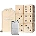 Play Platoon Lawn Dice with Scoreboard - Giant Wooden Yard Dice Outdoor Game