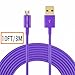 Hi-mobiler®Hi-Speed 10ft/3M USB2.0 A Male to Micro B Cable with Gold-Plated Connectors for Samsung LG HTC and Other Tablet Smartphone (Purple)