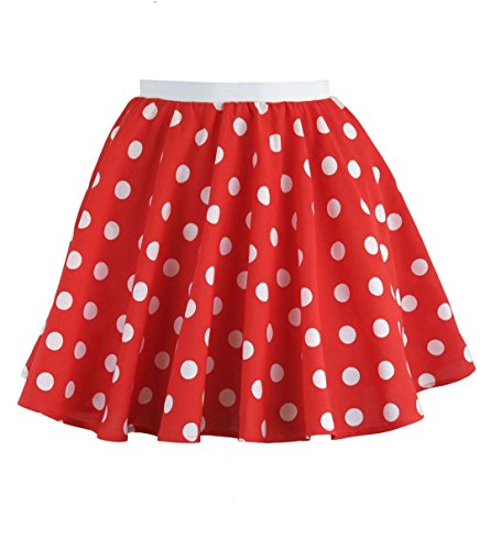 80s polka dot skirt
