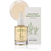 Cactus Mucin Hyaluronic Serum - Korean Hyaluronic Acid Serum for Face - Hydrates 10 Layers Deep with Moisture-Locking Effect, Repairs Skin Barrier - Vegan Serum for Dry and Sensitive Skin, 1.01 fl.oz