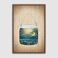 Framed Canvas Wall Art Bottle and Bulb Canvas Prints Home Artwork Decoration for Living Room,Bedroom - 16x24 inches
