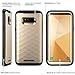 Clayco Compatible with Case for Samsung Galaxy S8 Plus (2017 Release), Full-Body Rugged Phone Case with Built-in Screen Protector[Hera Series] (Gold)