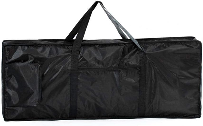 76 Keys Keyboard Bag Waterproof Backpack Black Travel Bag Foam Padding