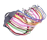 12 Pcs Set Colorful Nylon Braided Eyeglass Cord Reading Sunglass Neck Strap Eyewear Retainer Rope Holder