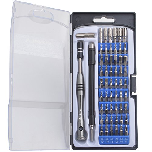 Gunpla 57 In 1 Precision Screwdriver Set with 54 Bits Magnetic Screwdriver Kit for iPhone, Laptops, Xbox, Smartphones, Game Consoles, Eyeglasses, Watch, etc