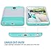 ULAK Note 4 Case, Galaxy Note 4 Case, Knox Armor Slim Dual Layer Protection Hard Back Cover Shock Absorbent TPU Bumper Case for Samsung Galaxy Note 4 (5.7 inch) Minimal Mint Stripes