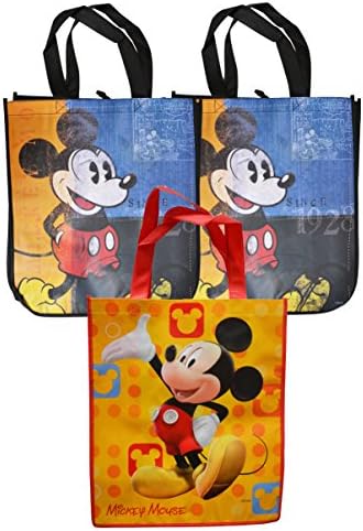 Disney Mickey Mouse Reusable Grocery Tote Bags Set of 3