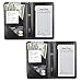 Syntus 2 Pack Waiter Book Server Wallet for Waitress Server Pads Waitress Book Restaurant Waitstaff Organizer, Guest Check Book Holder Money Pocket Fit Server Apron with Big Volume (Black)