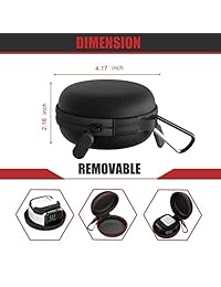 Moretek - Soporte de carga para Apple Watch y Airpods, resistente al agua, funda de viaje, funda de cargador, para 1.496 in, 1.654 in, 1.575 in, 1.732 in, iWatch Series 1 2 3 4, AirPods Accessory