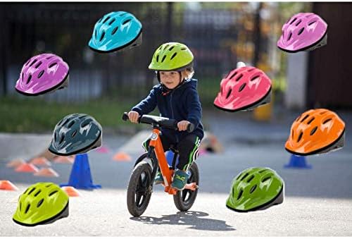 Child's bike helmet with a safety shell design for impact absorption, priced at $19.96.