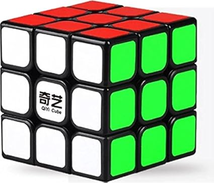 AGAMI QIYI 3x3x3 Black Background Rubiks Magic Smooth Speed Rubix Cube 3D-Puzzle Cube