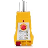 Outlet Circuit Testers for Grounding Products ，Electrical Receptacle Tester for North American Outlets Includes 7 Visual Indi