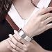 KACON Sterling Silver Bangle Bracelet, Fashion Simple Open Bangles Cuff bracelets for Women